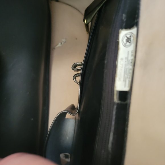 BRAHMIN Bucket Shoulder Bag Black/Brown Medium Croc Pattern Leather - Picture 10 of 12